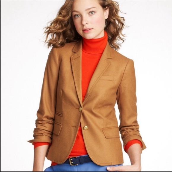 J. Crew Jackets & Blazers - J. CREW Schoolboy Camel Wool Blend Blazer